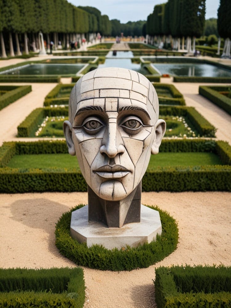 Head Of A Man In A Garden 1