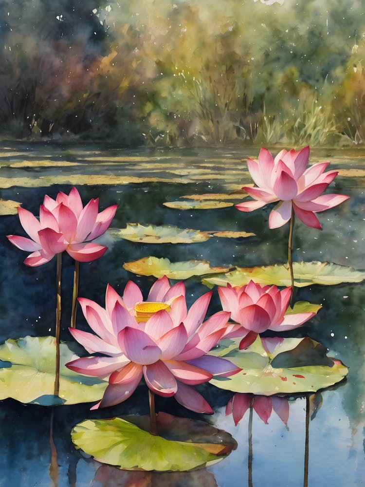 Lotus In The Pond