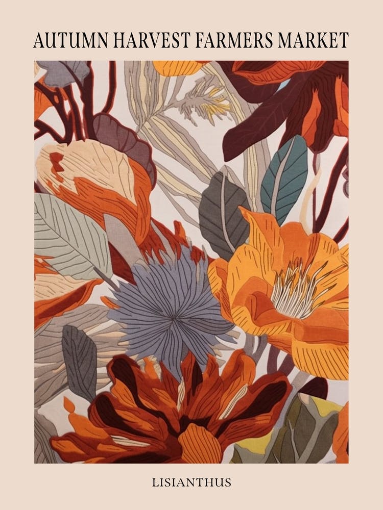 Fall Botanicals Lisianthus 4 Poster