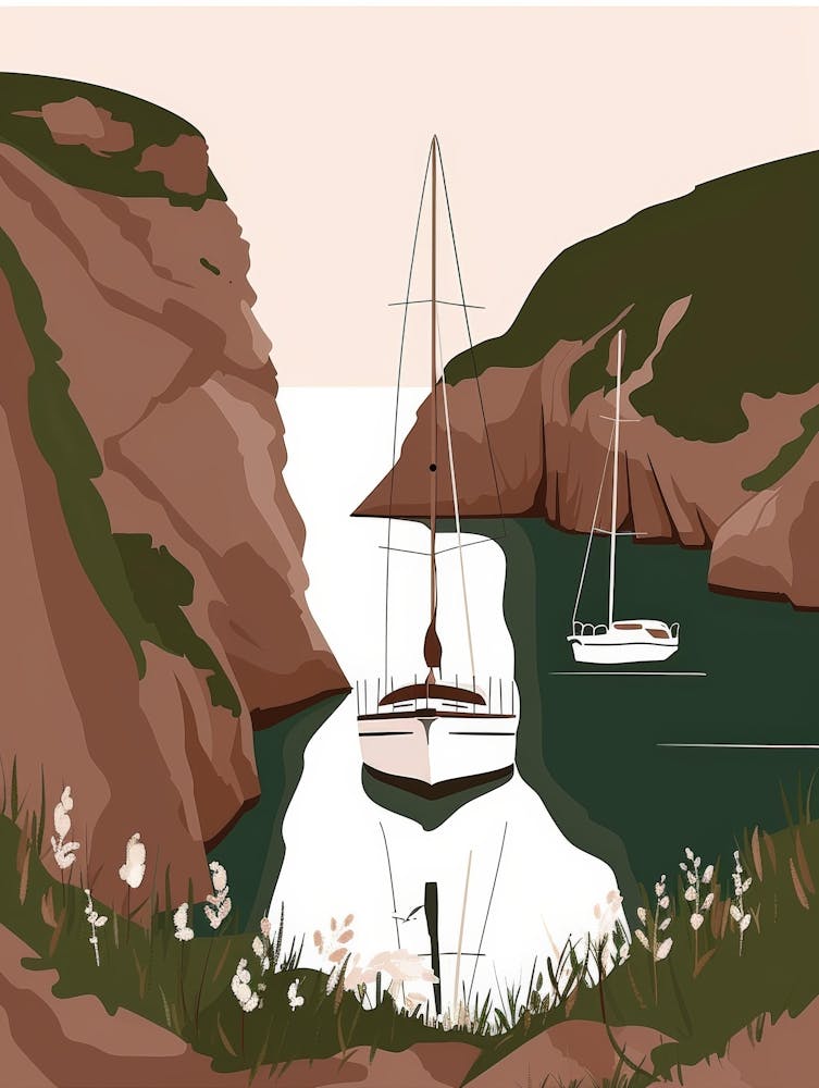 Sailboats In The Bay