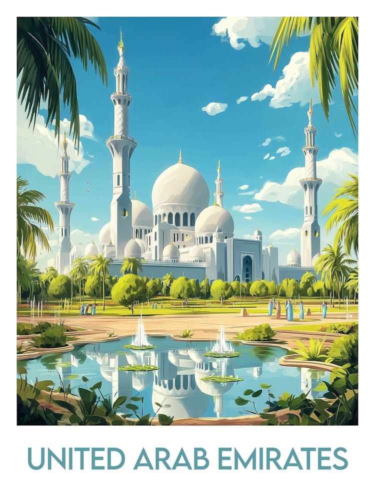 Affiche de voyage United Arab Emirates 1