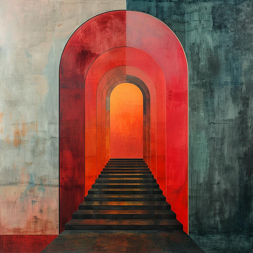 Stairway To Heaven 1 - city wall art, colorful wall art, home decor, minimal art, modern wall art, wall art, wall decoration, wall print colourful wall art, decor wall art, digital art, digital art download, interior wall art, downloadable art, eclectic w