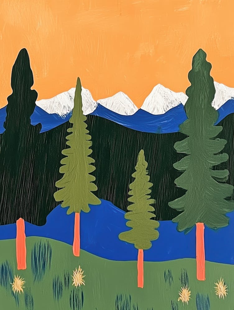 Sunset In The Mountains Canvas Print 7