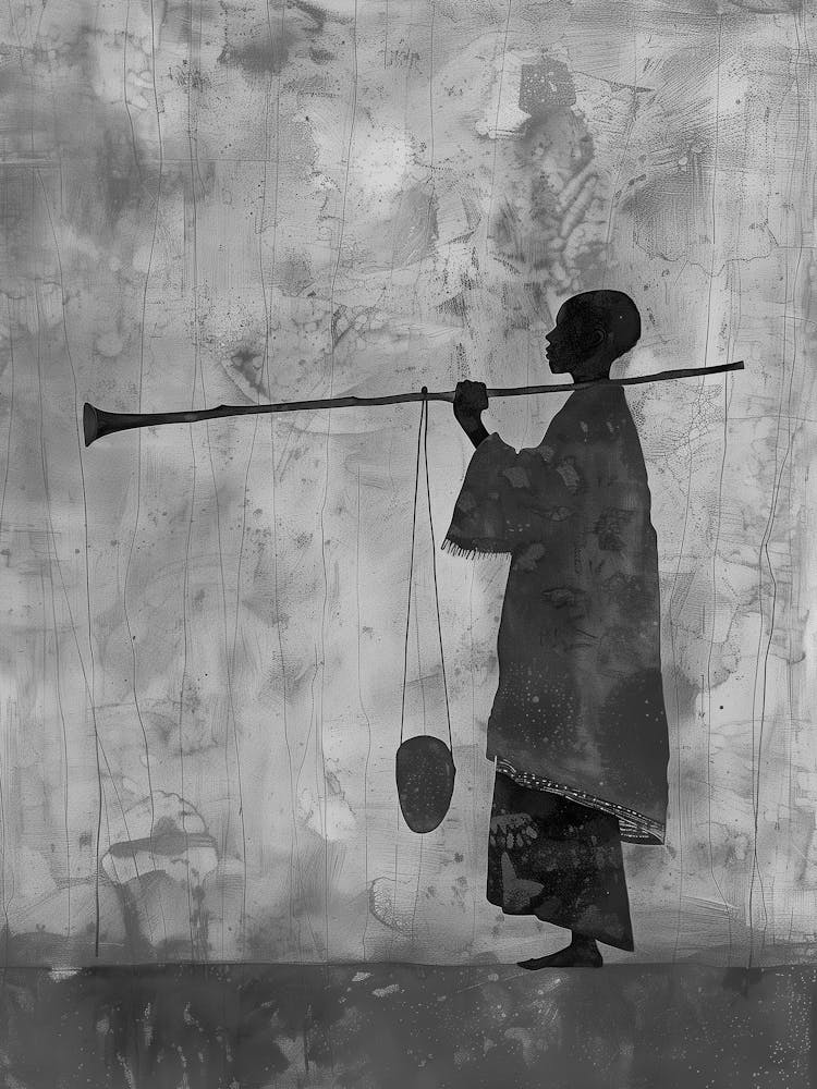 Silhouette Of An African Woman
