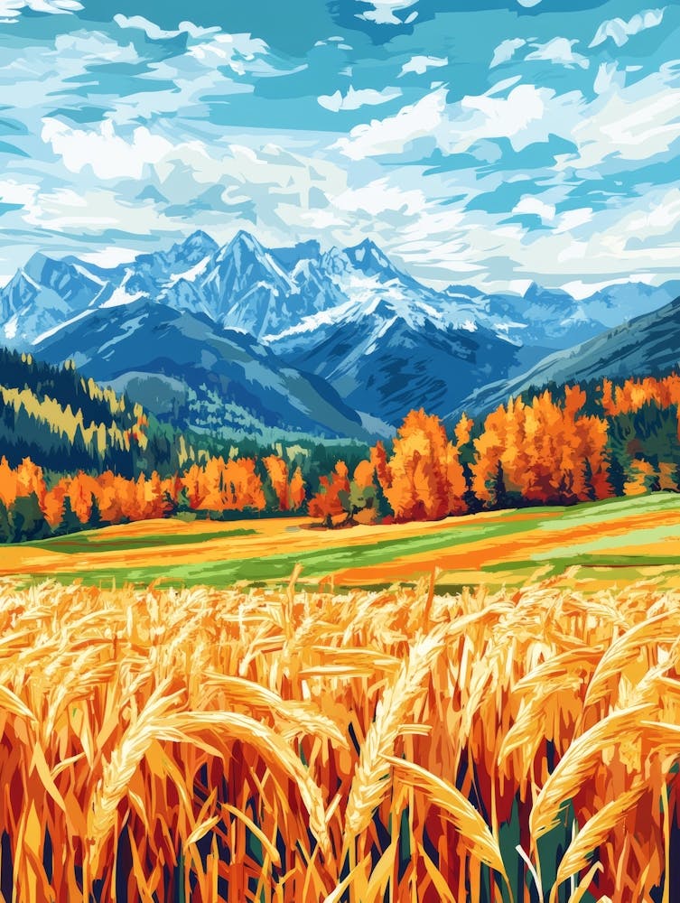 Autumn Wheat Field