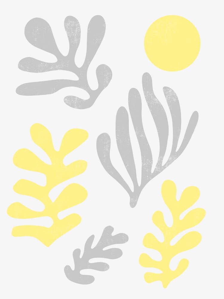 Matisse Inspired Leaves Illuminating Yellow Ultimate