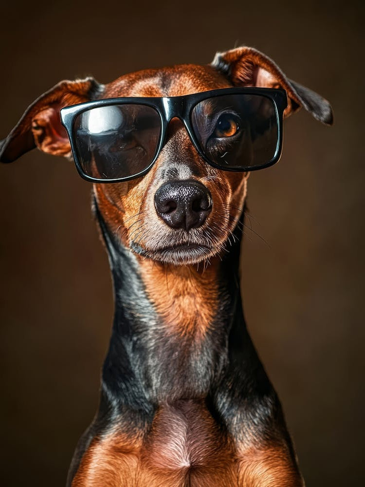 Dachshund Wearing Sunglasses