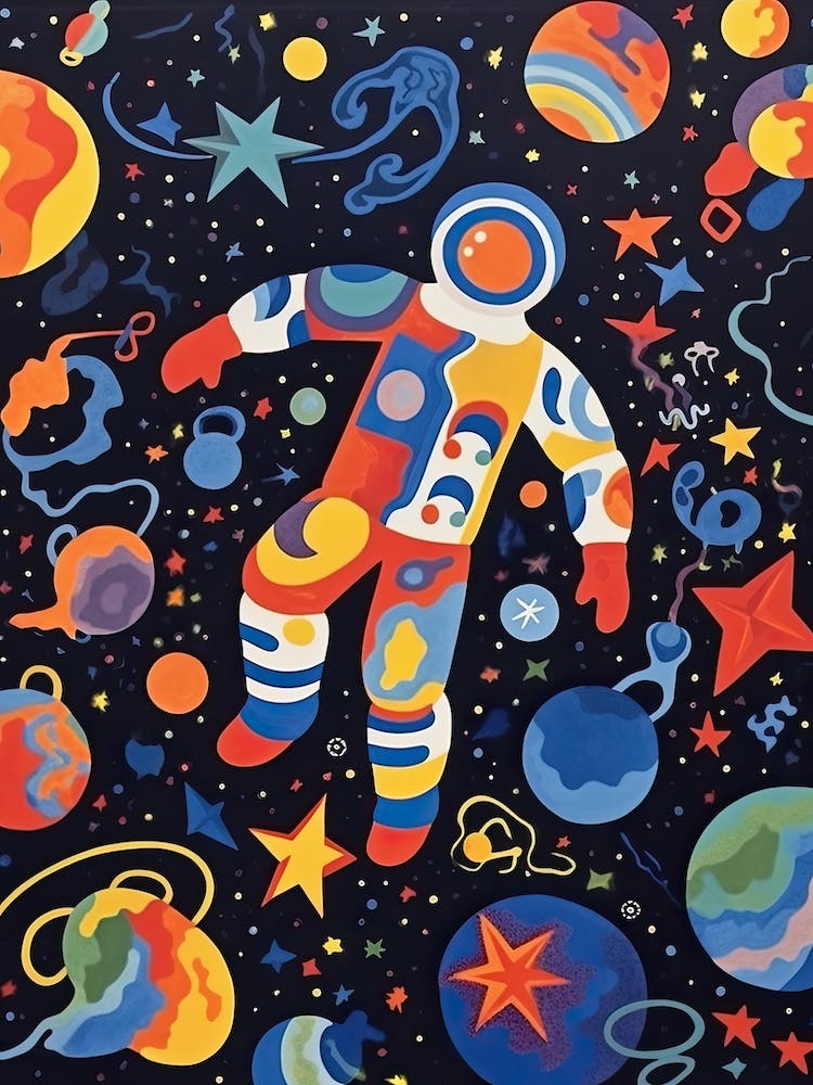 Astronaut Colourful Illustration 10
