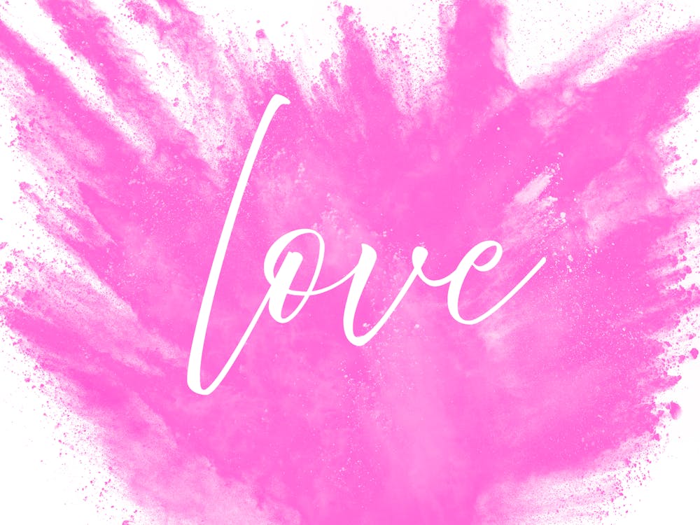Love Typography Word