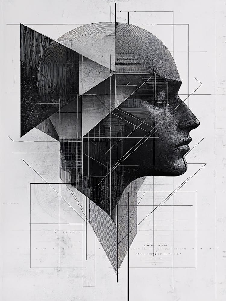 Abstract Portrait Of A Man 6