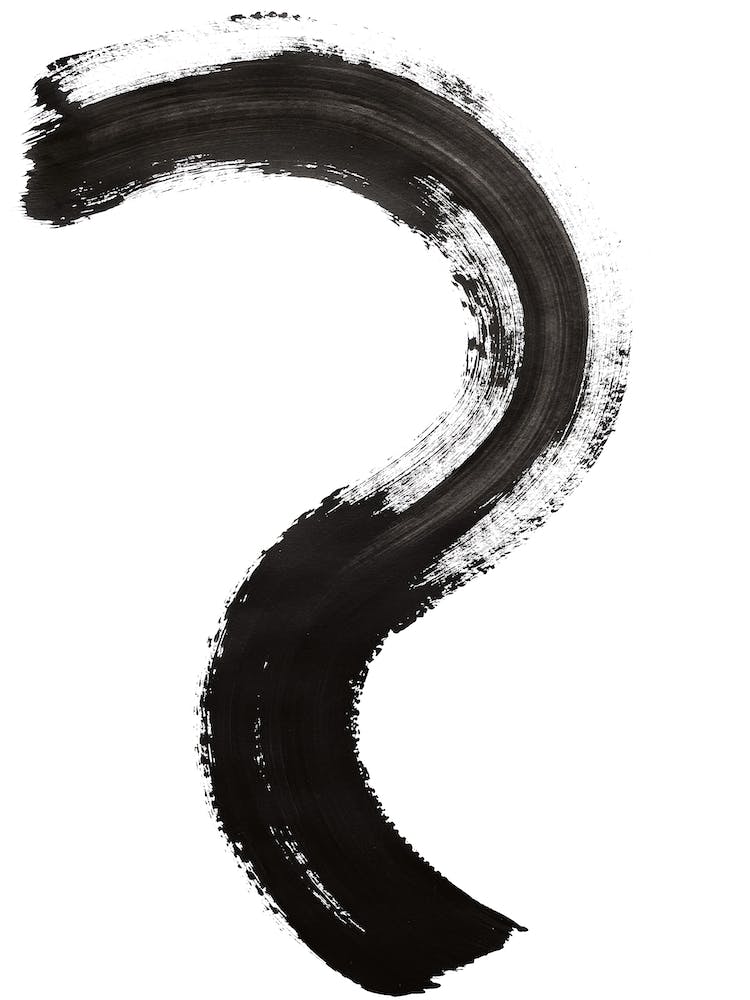 Question Black Abstract