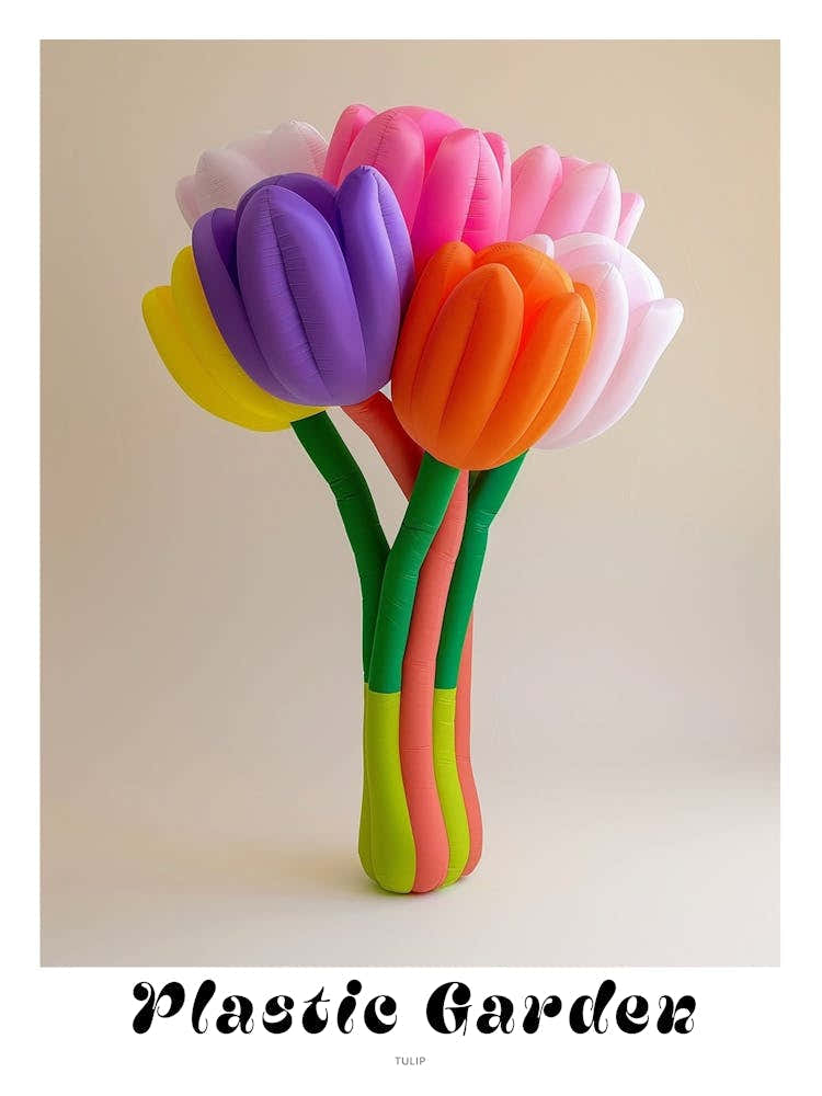 Dreamy Inflatable Flowers Poster Tulip 1
