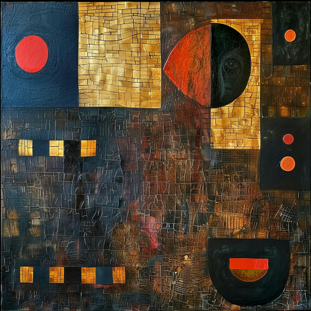 "City Lights" Abstract Painting