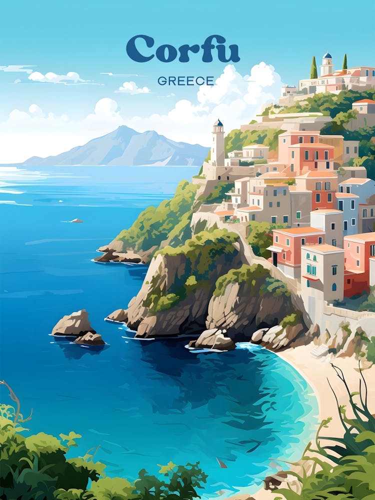 Corfu Greece 1 Travel Poster 3 4 Resize