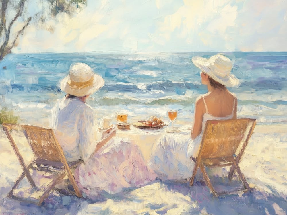 Two Women At The Beach