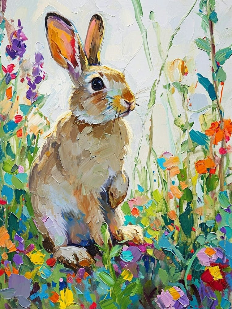 Californian Rabbit Painting 4