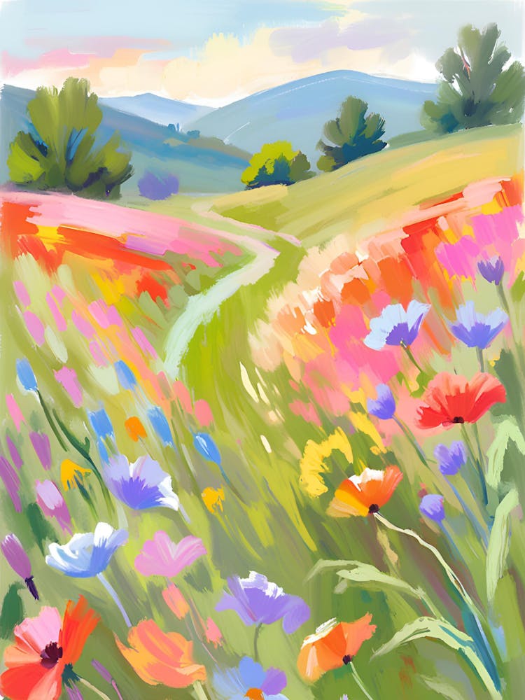 Poppies In The Meadow 1