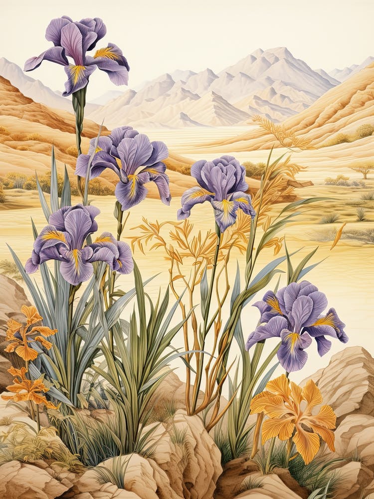 Japanese Iris Victorian Style 3