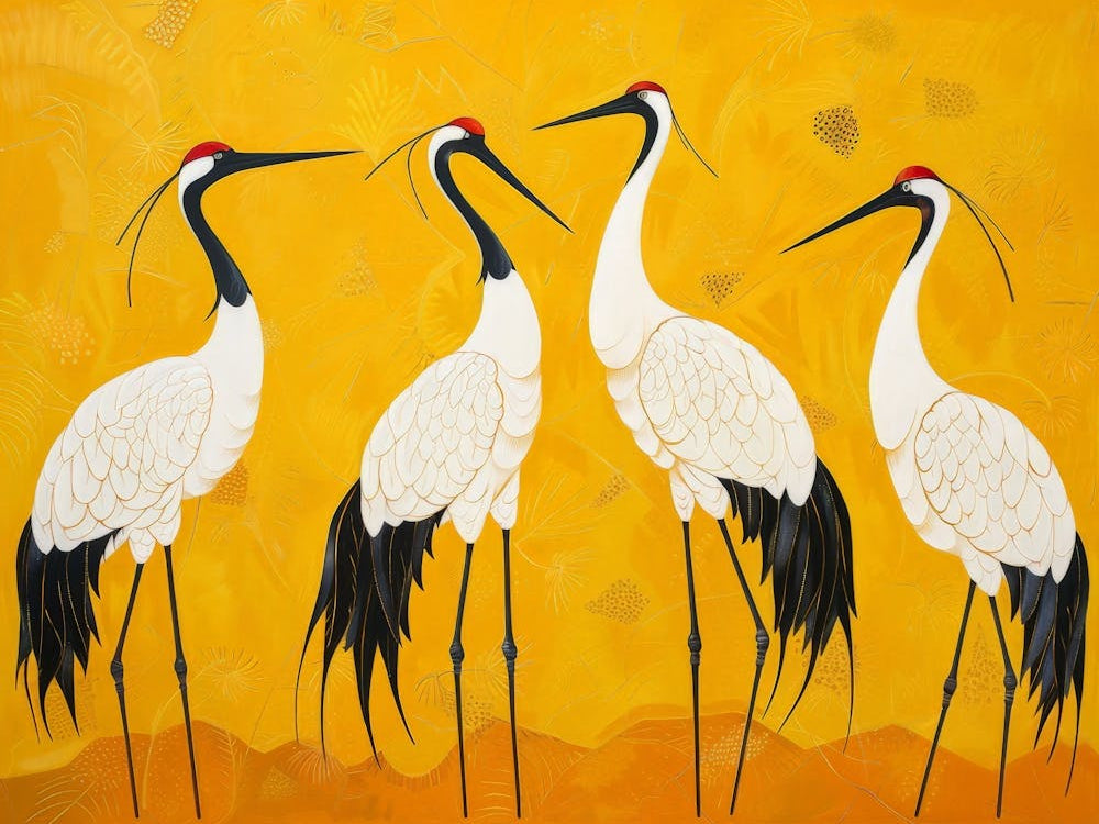 Four Cranes