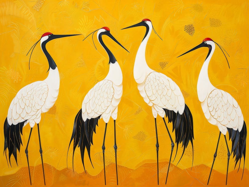 Four Cranes