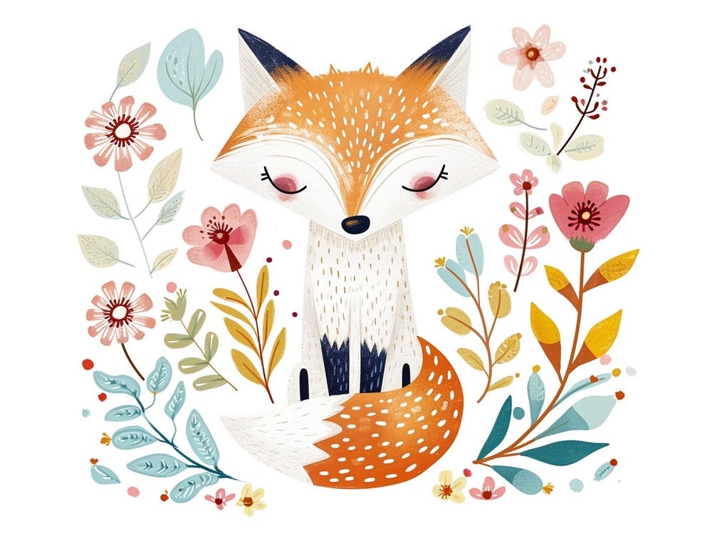 Little Floral Arctic Fox 3