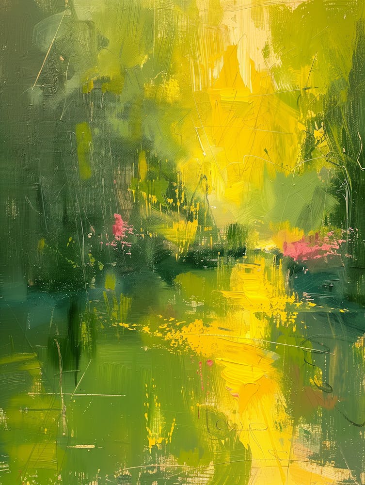 Abstract Of A Green Forest