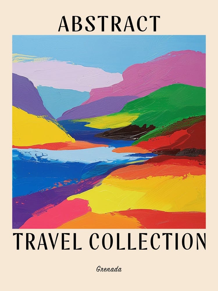 Abstract Travel Collection Poster Grenada 2