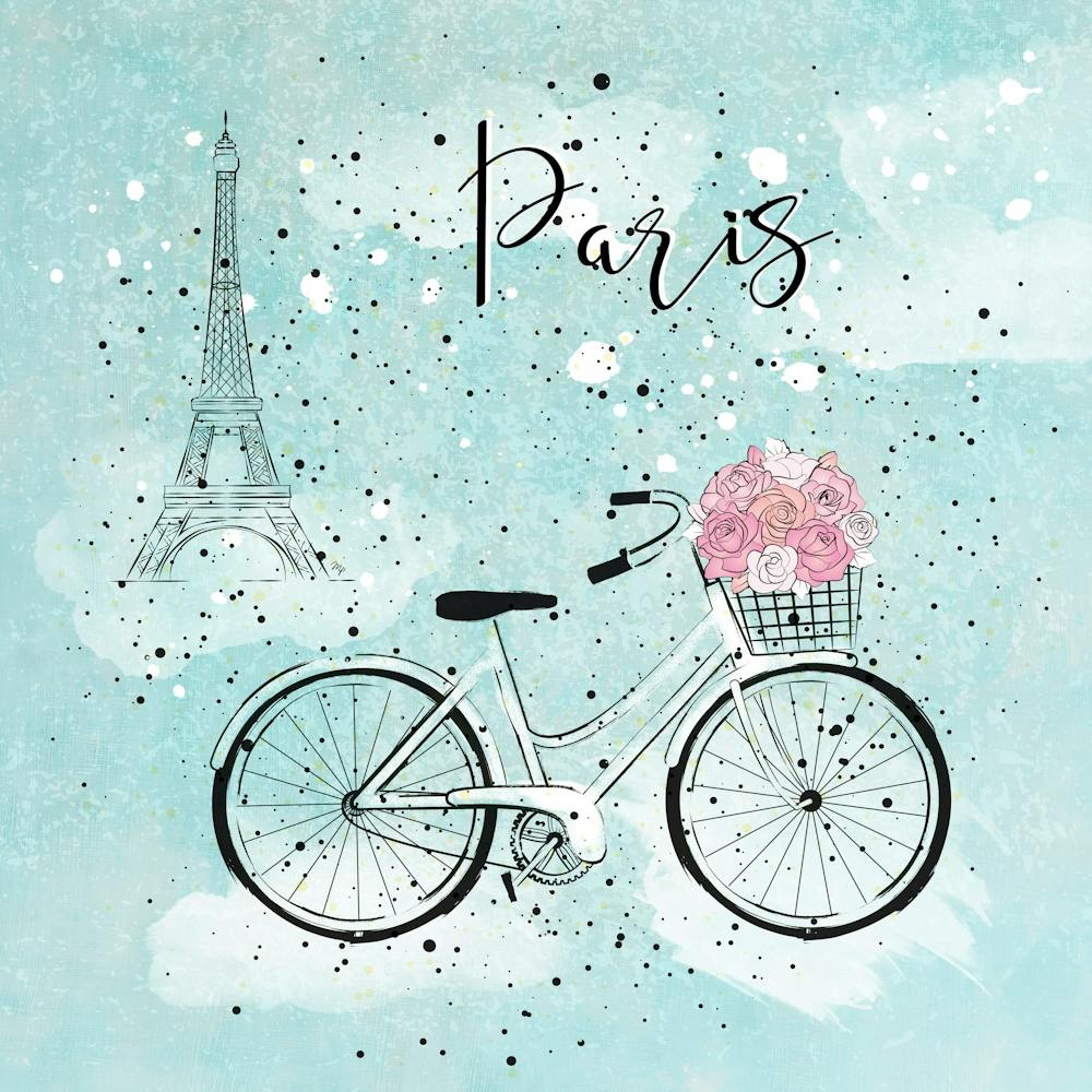 Blue Paris Bike