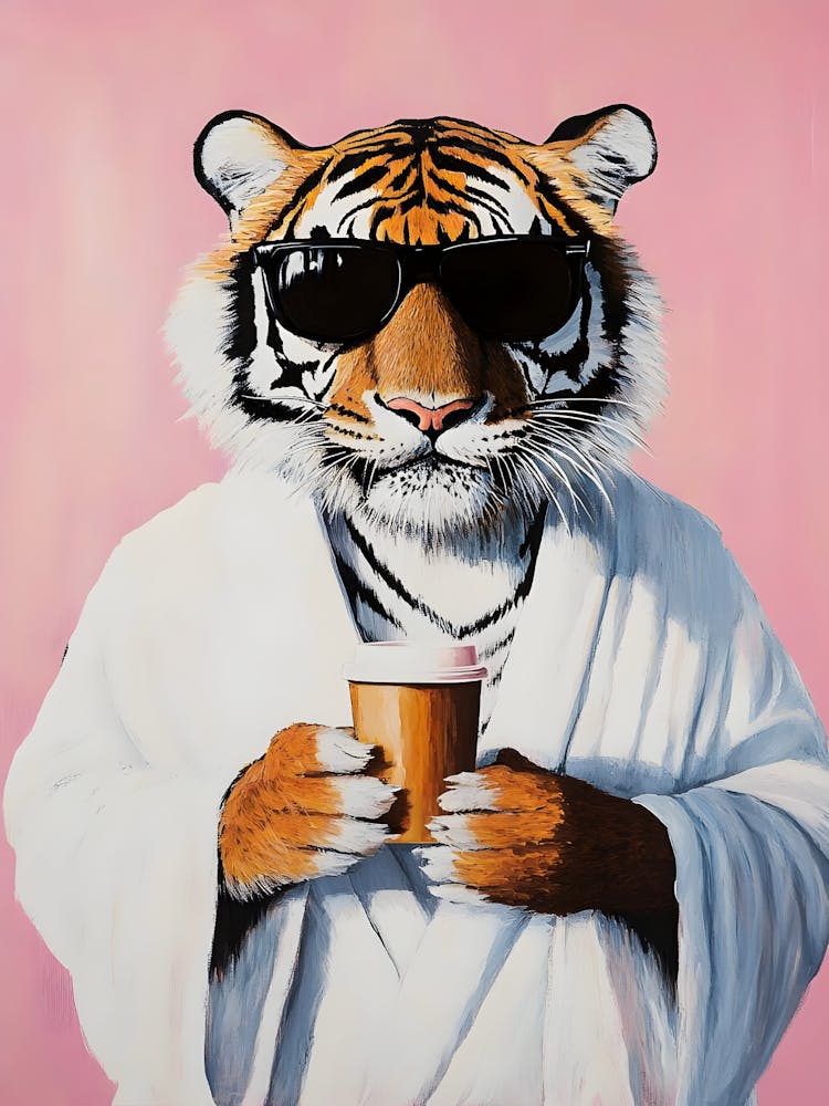 Tiger In A Bathrobe