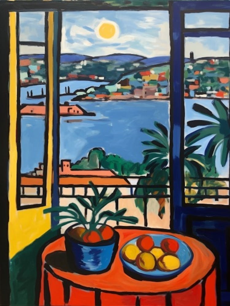 Window View Of Sydney In The Style Of Fauvist 1