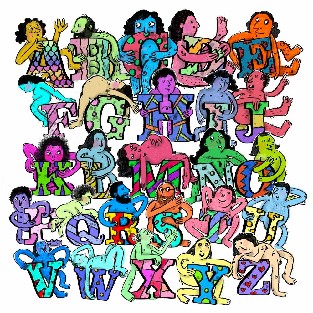 Human Alphabet Square