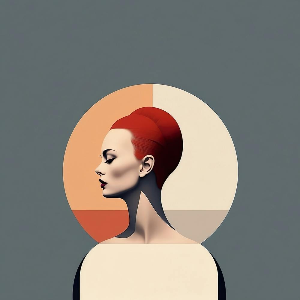Abstract Painting Woman Audrey Hepburn Inspired