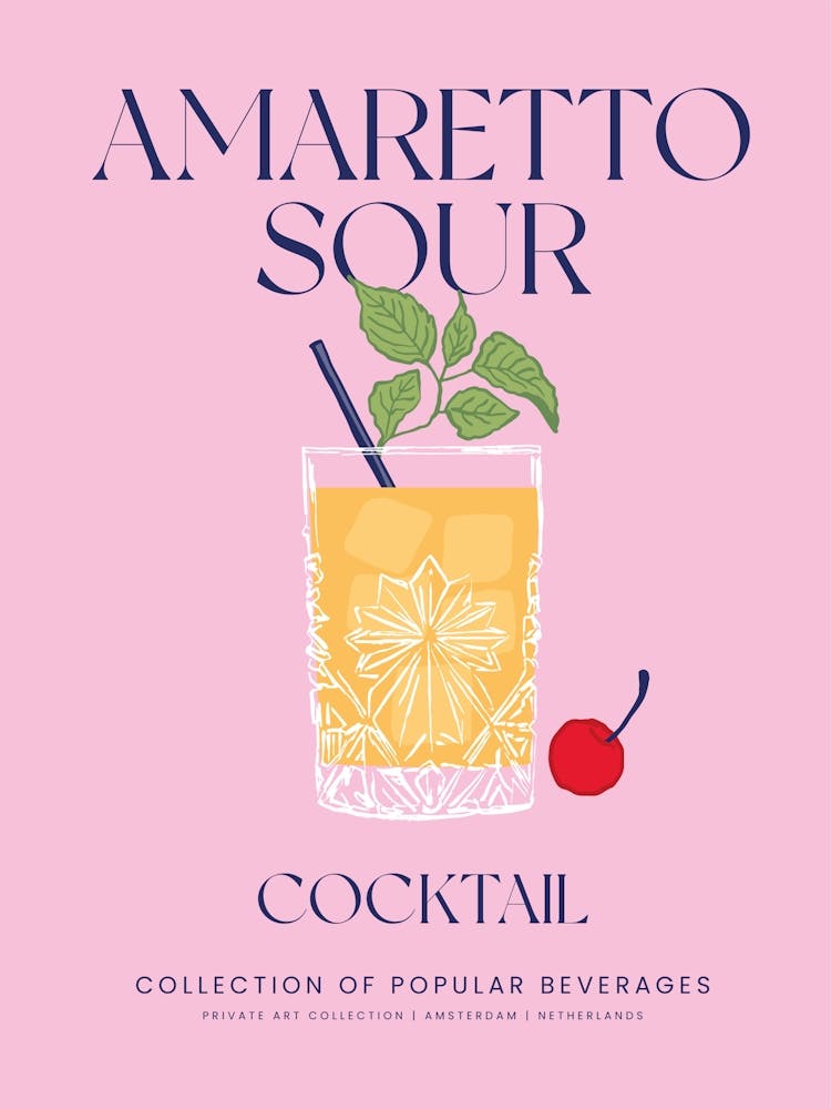 Amaretto Sour Cocktail
