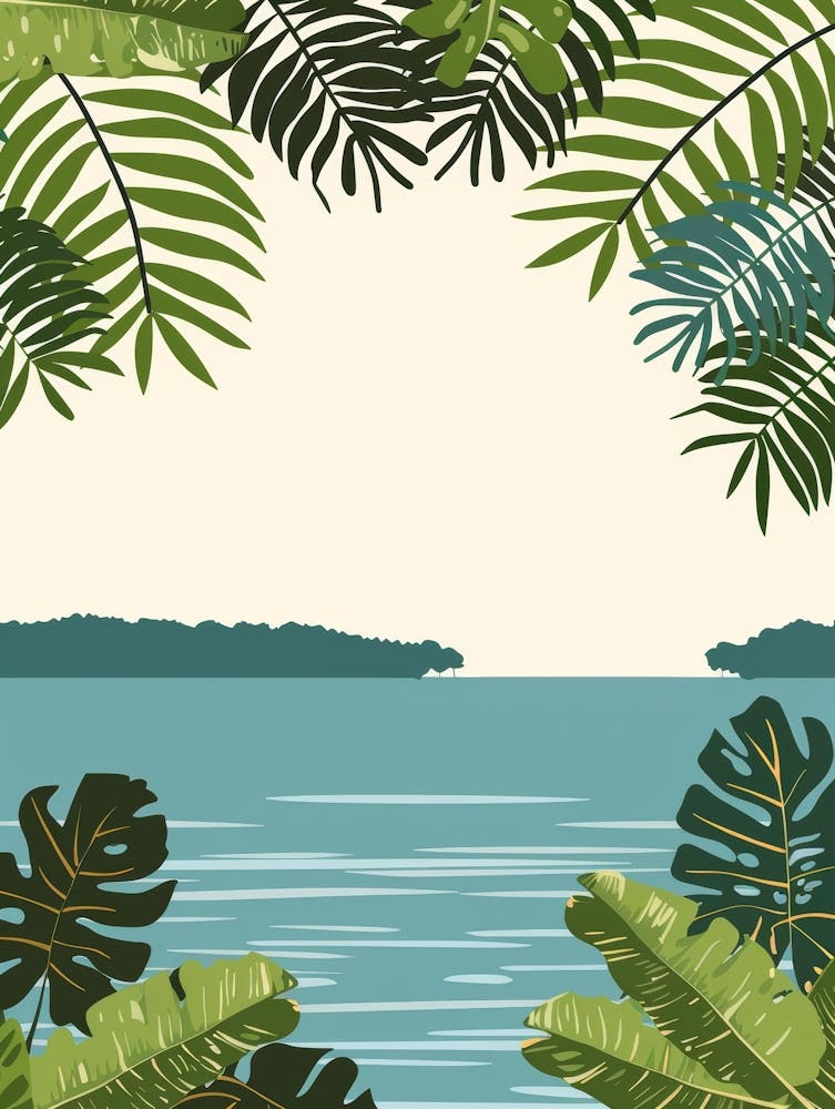 Tropical Background Vector Illustration