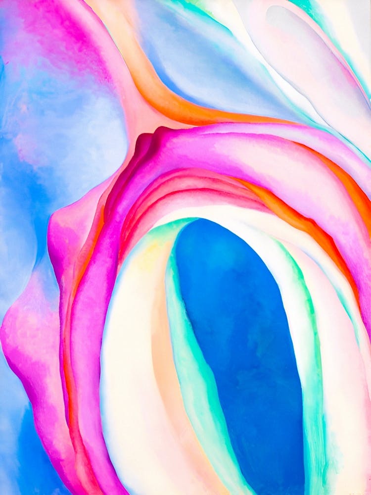 Georgia O Keeffe - Music Pink and Blue No. 2