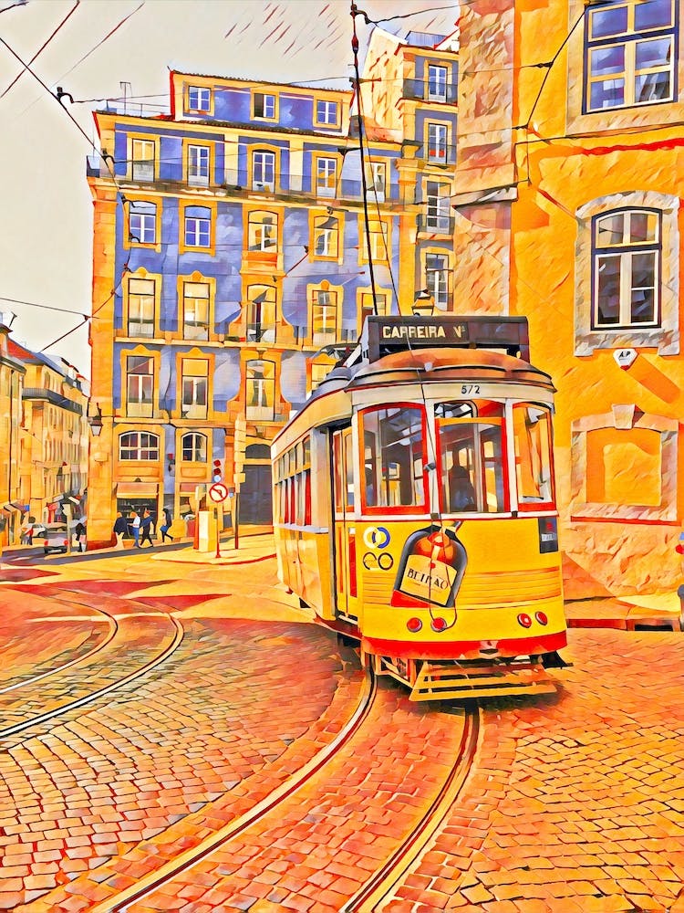 Yellow Tram Lisbon