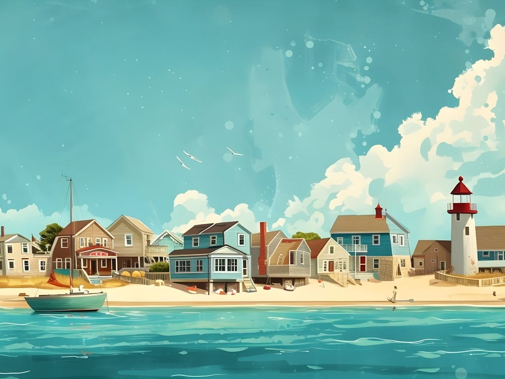 Of A Beach Scene