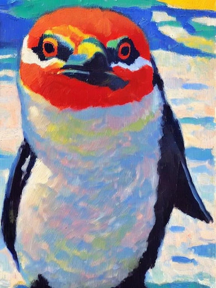 Galapagos Penguin II Matisse Inspired