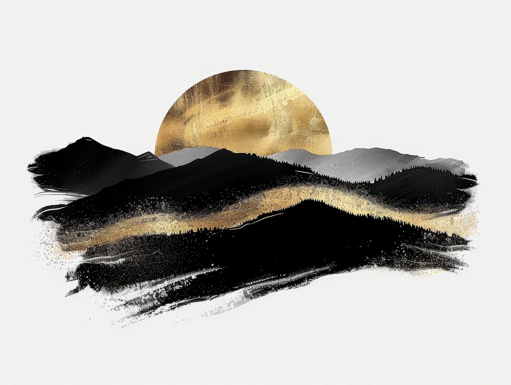 Sunset Over Mountains 3