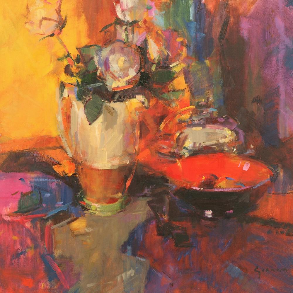 Clarice Cliff Rose Table 