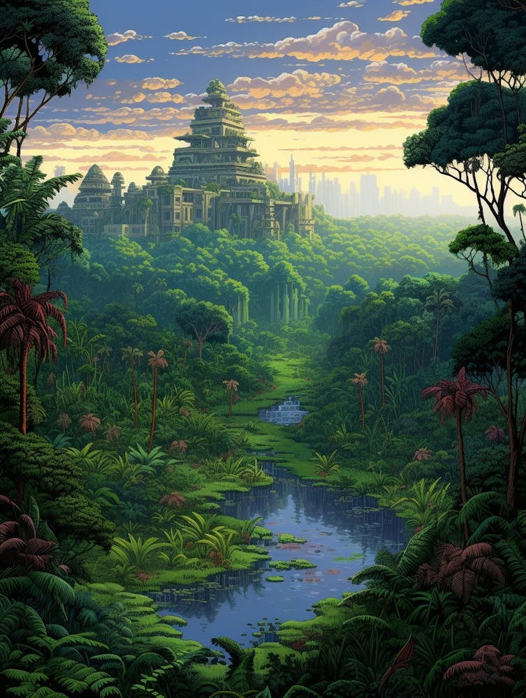 Yasuni National Park Pixel Art 4