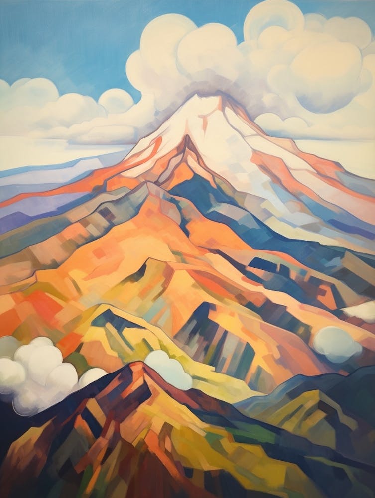 Pico De Orizaba Mexico 3 Mountain Painting