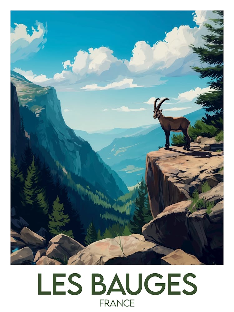 Reiseposter Les Bauges