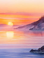 Lake Baikal Watercolour 2