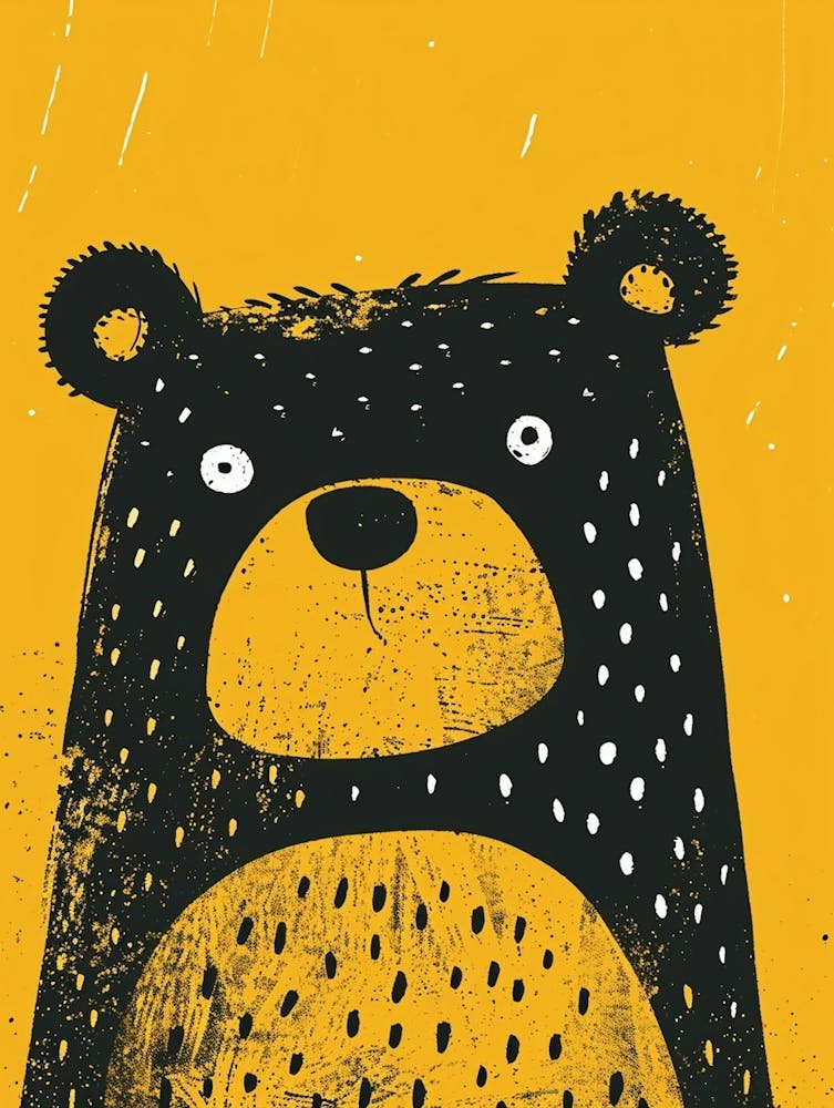 Yellow Black Bear 2