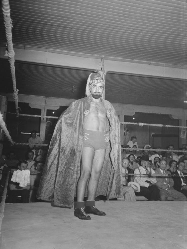 Wrestler At Match Sponsored By American Legion, Sikeston, Missouri By Russell Lee
