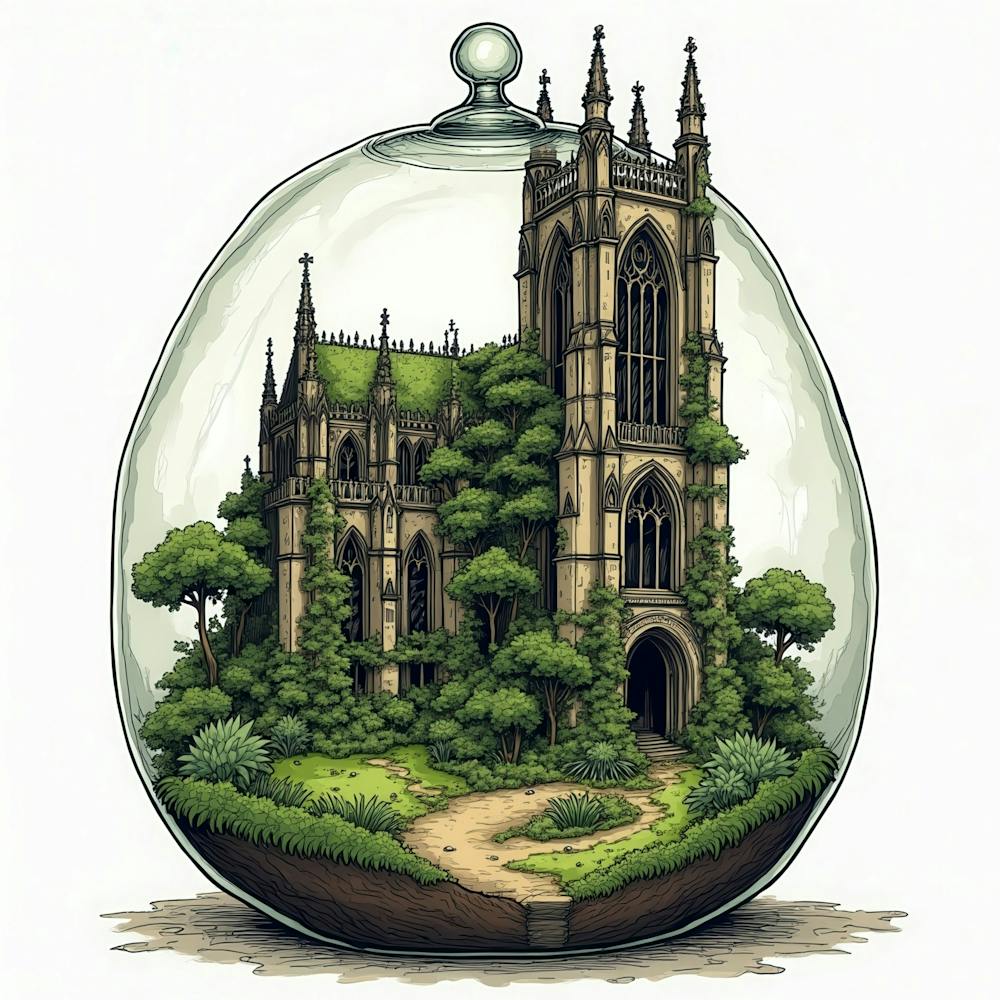 Castle In A Glass Jar