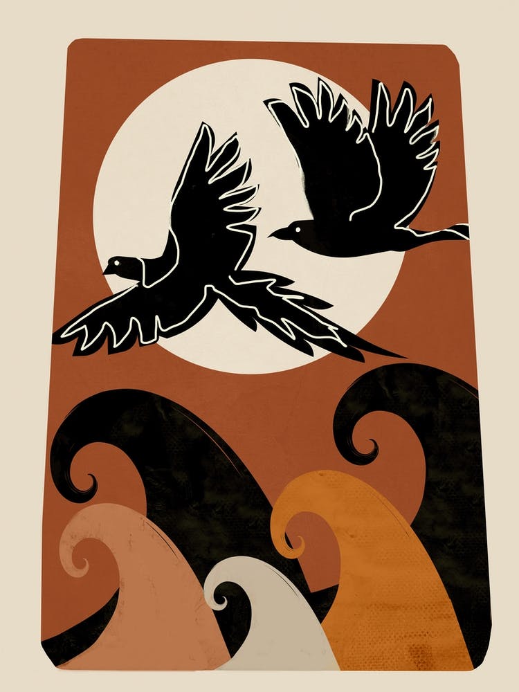 Abstract Art Of Flying Birds 2