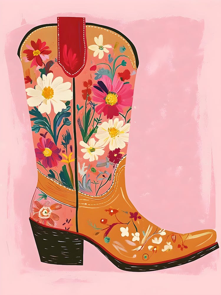 Cowboy Boots Canvas Art