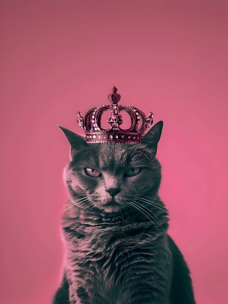 Cat In A Crown 1